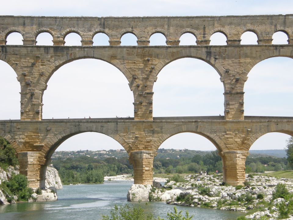 Aquädukt, Pont du Gard, Südfrankreich