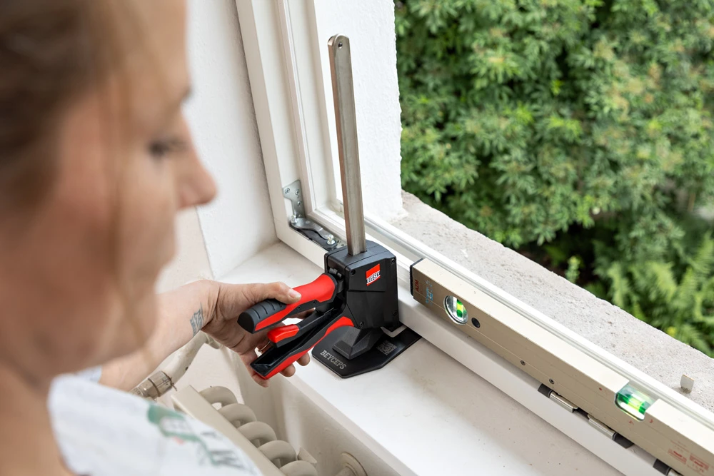 Ausrichten von Fensterrahmen