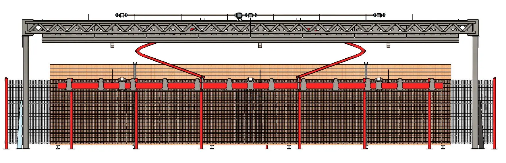 Balkenlager für automatisierte Materialzufuhr eT-Matic BeamFeed