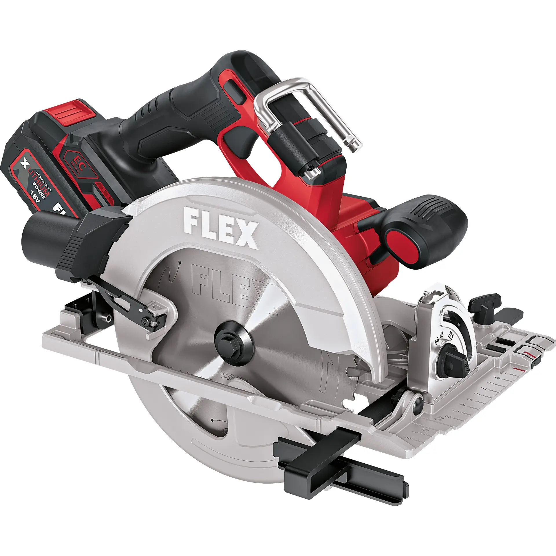 FLEX Akku-System: Betrieb mit allen FLEX 18 V Akkupacks.