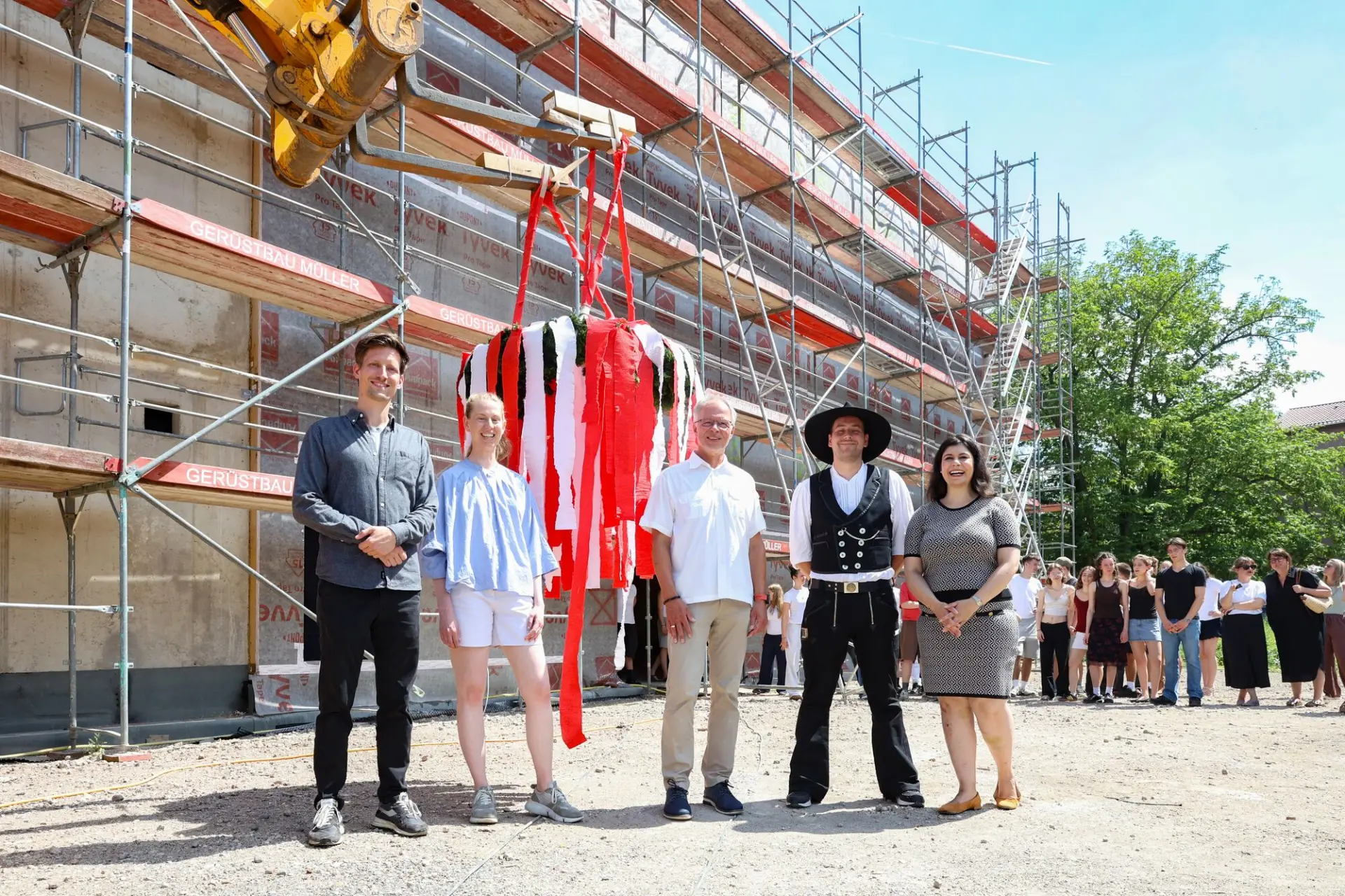 Richtfest Erweiterungsbau am Humboldt Gymnasium.
Bild: Stadt Köln