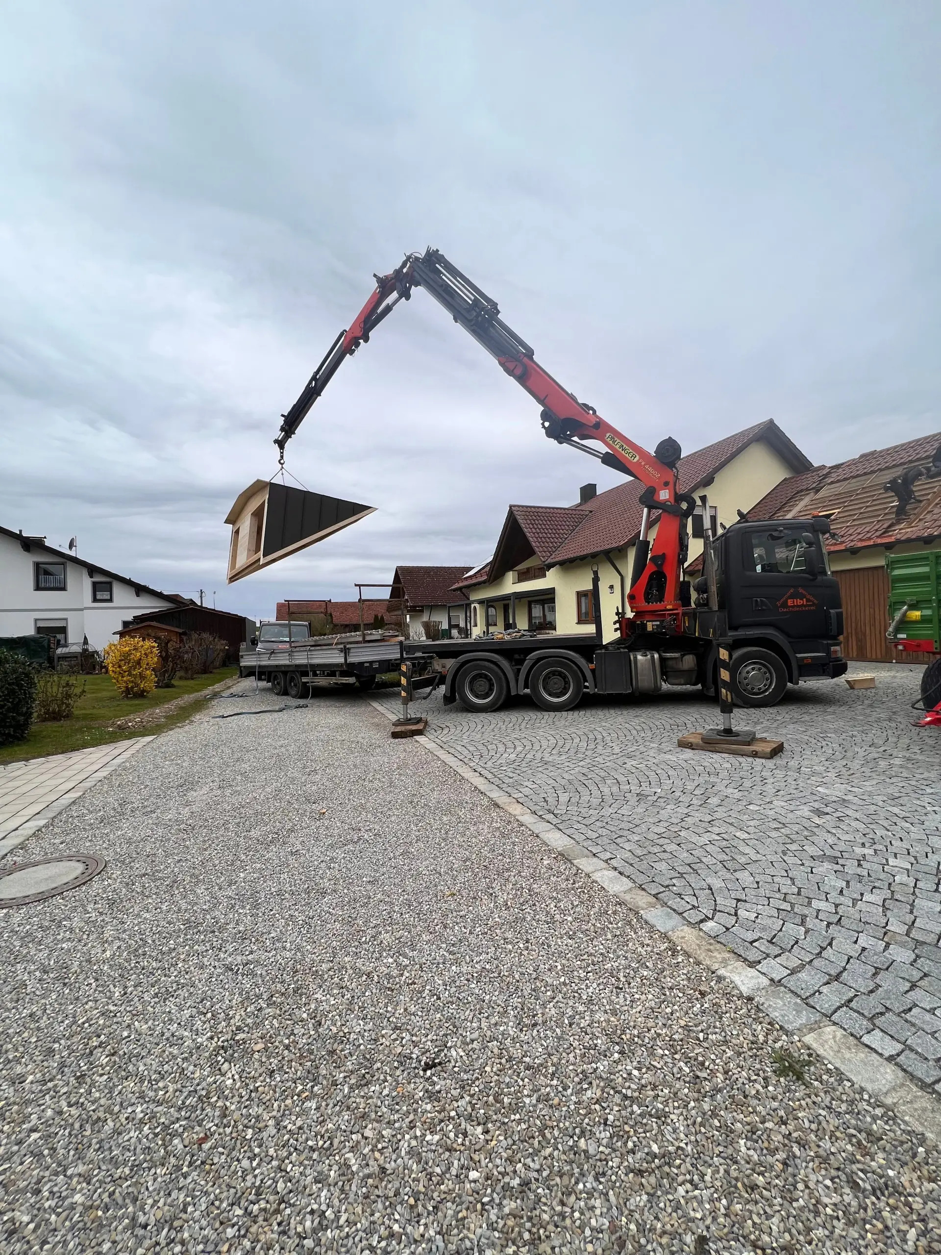 Eigener 30m Ladekran