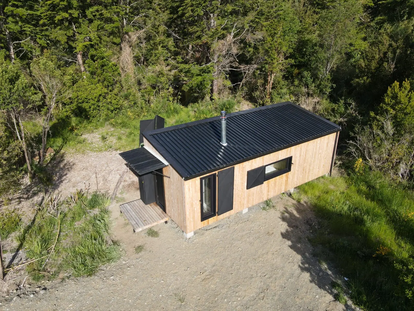 So wird das neue Tiny House auch mal aussehen. Dieses Foto stammt vom ersten Tiny House auf der Insel Cuiloé